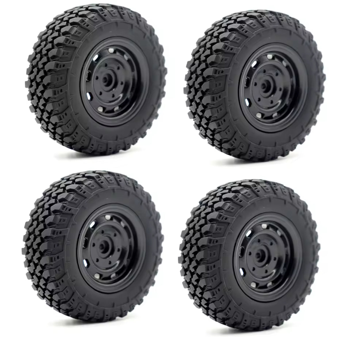 Juego de llantas para RC hexágono 5mm (Mn 82, Mn99, Jeep Willys)