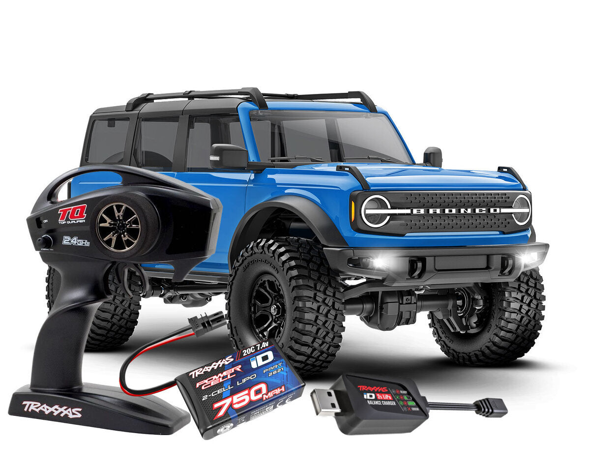 Traxxas Ford Bronco escala 1/18 4x4 Crawler Blue