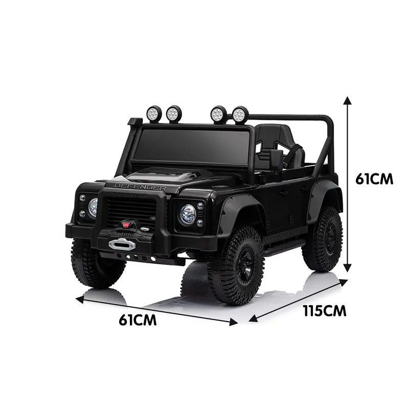 Land Rover Defender eléctrico para niño Black