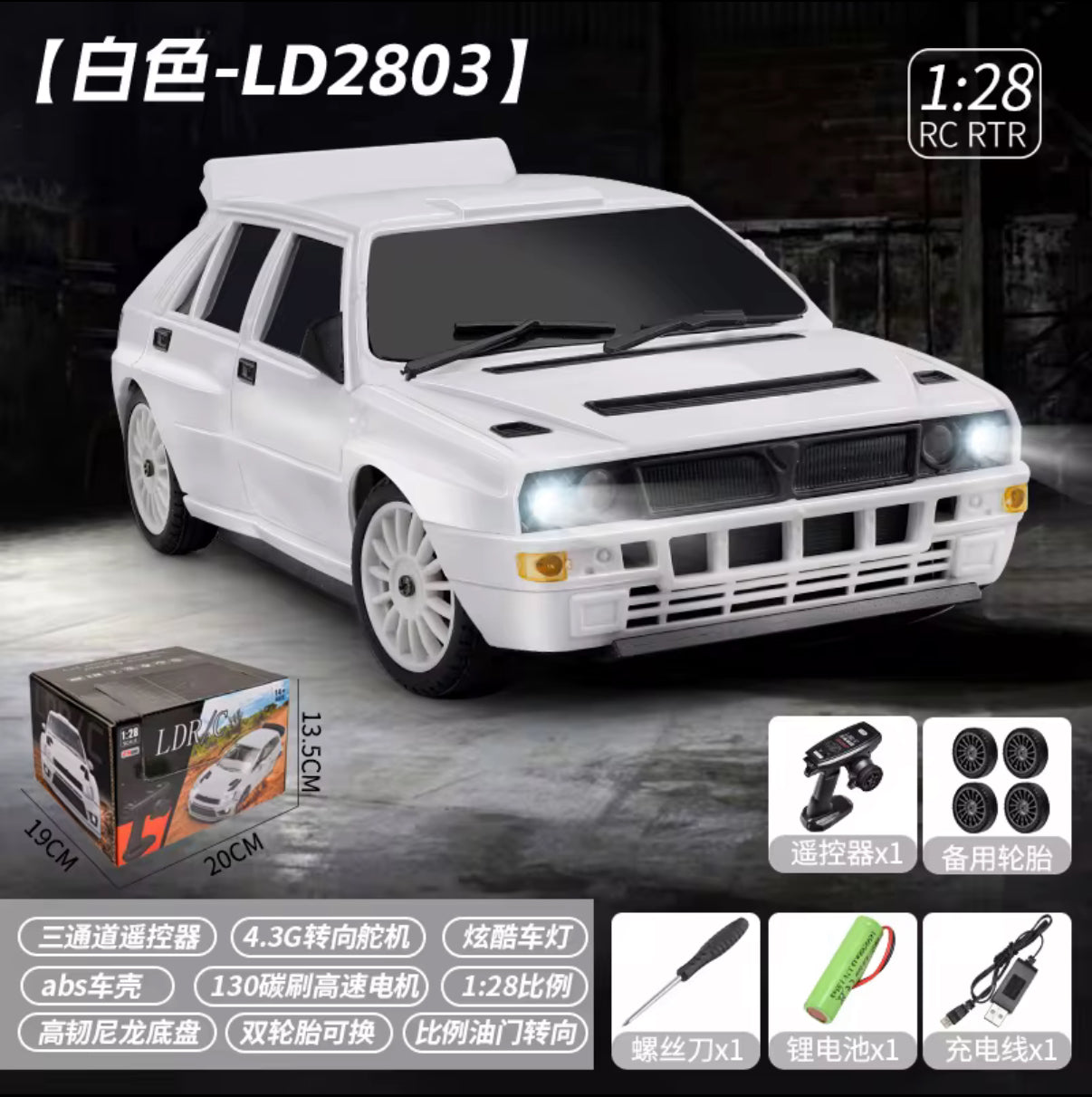 LDRC Delta escala 1/28 4WD RC