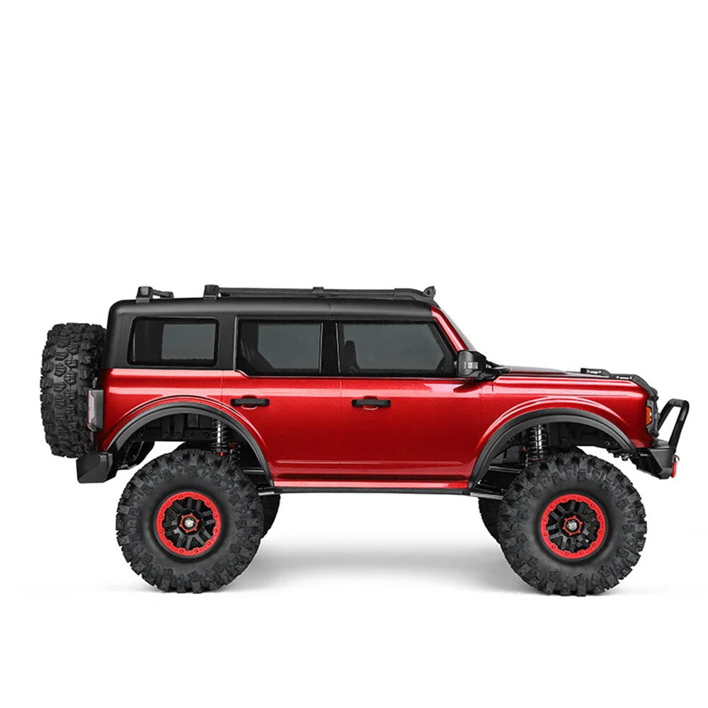 WL Toys Ford Bronco escala 1/10 4x4 crawler Rojo con wincha funcional