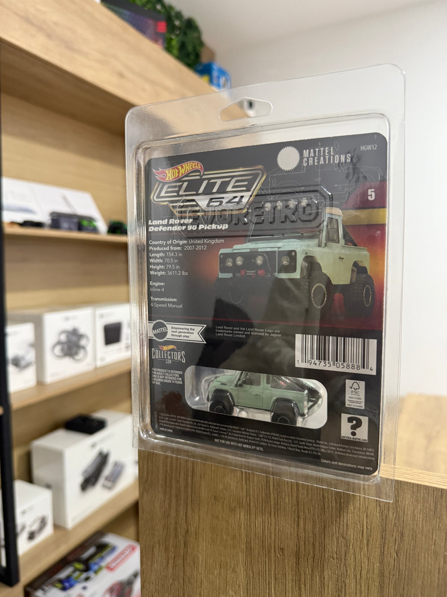 Hotwheels Elite 64 Land Rover Defender