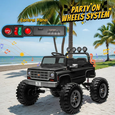 Chevrolet Cheyenne Pickup eléctrico para niños Black