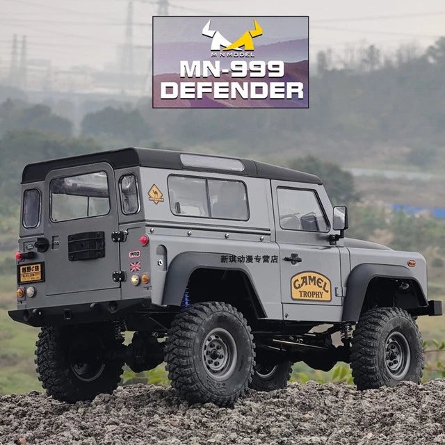 MN Land Rover Defender escala 1/10 4x4 crawler Plomo