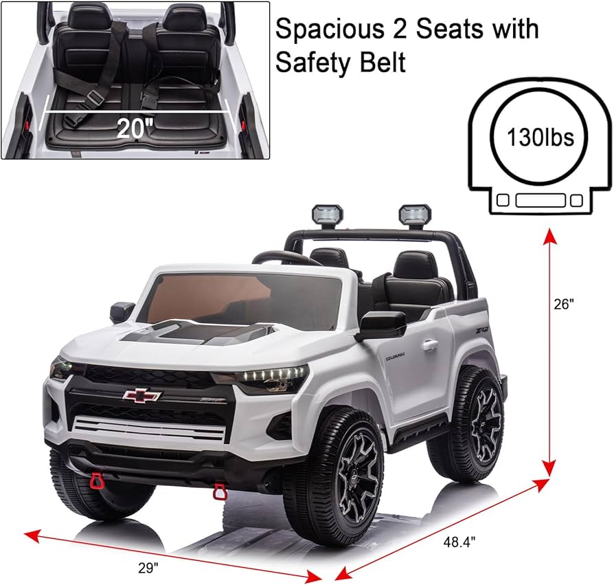 Chevrolet Colorado 2023 ZR2 eléctrico para niños Grey