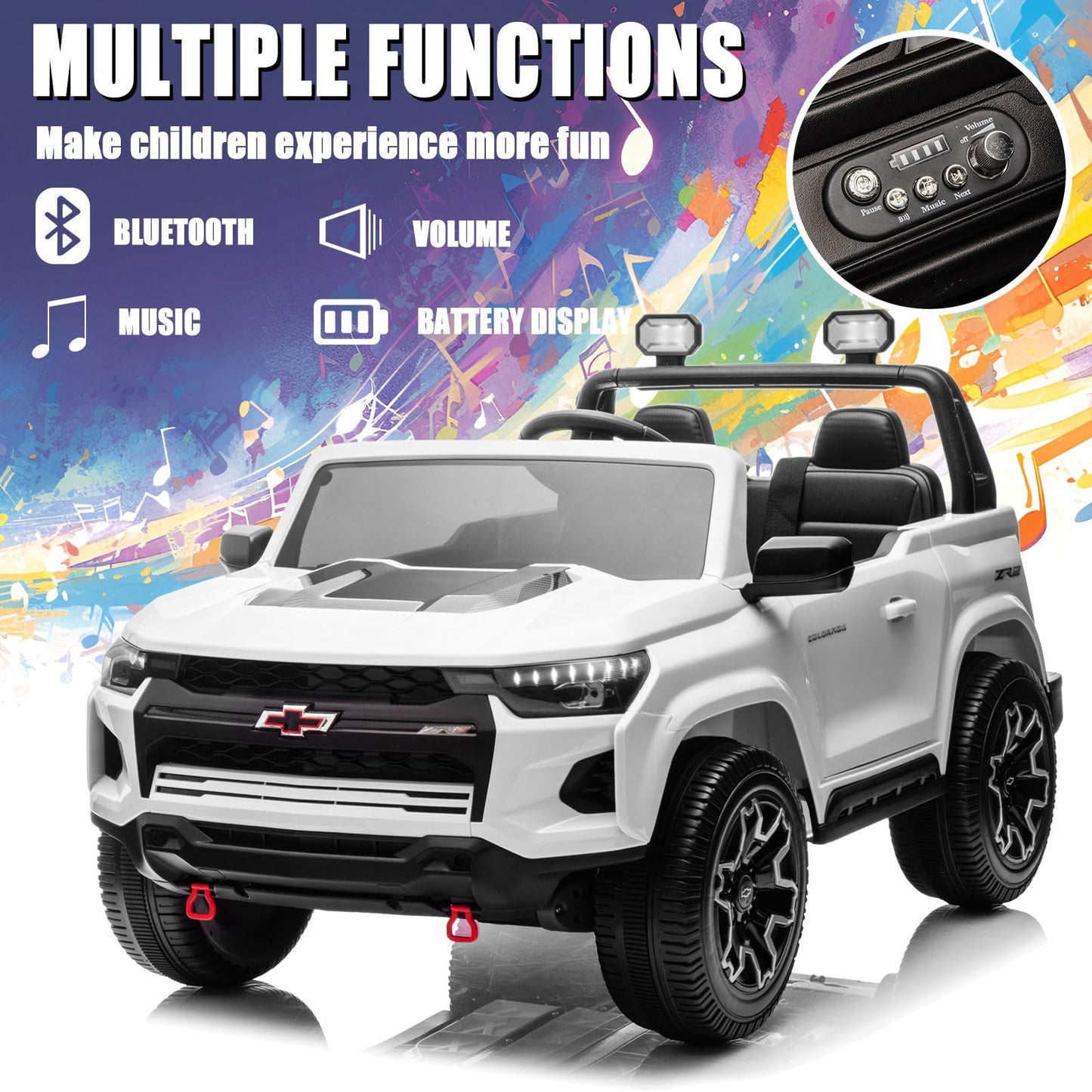 Chevrolet Colorado 2023 ZR2 eléctrico para niños Grey