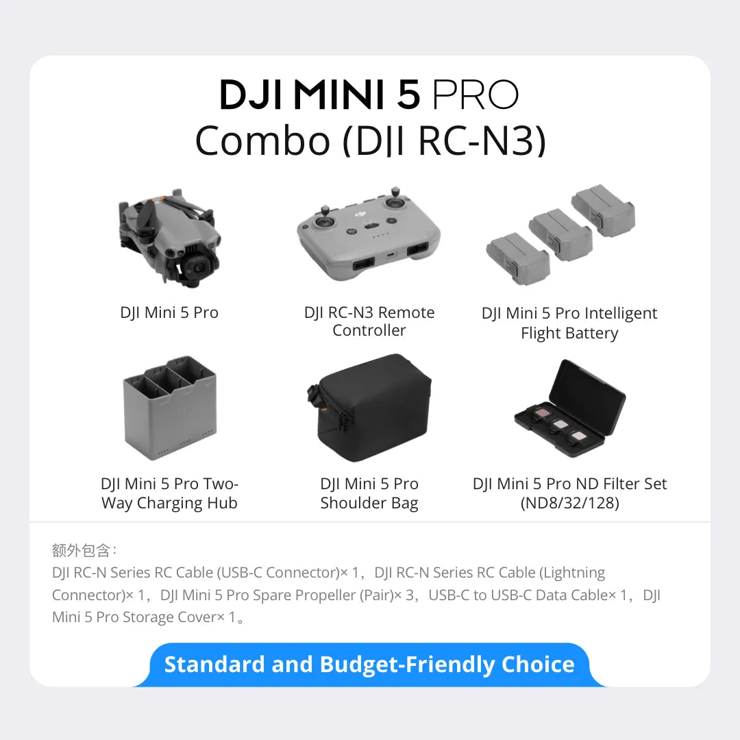DJI Mini 5 Pro Fly More Combo control RCN3