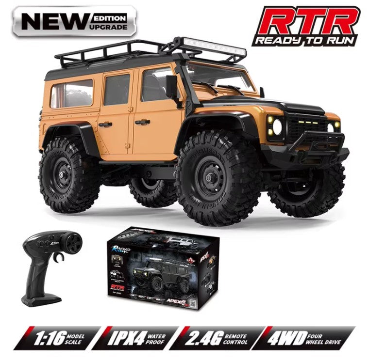 HB Land Rover Defender escala 1/16 4x4 Crawler Orange