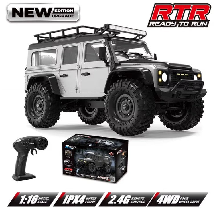 HB Land Rover Defender escala 1/16 4x4 Crawler Gray