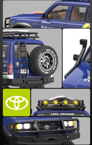 JXC Toyota Land Cruiser LC80 4Runner escala 1/12 4x4 Crawler Cream