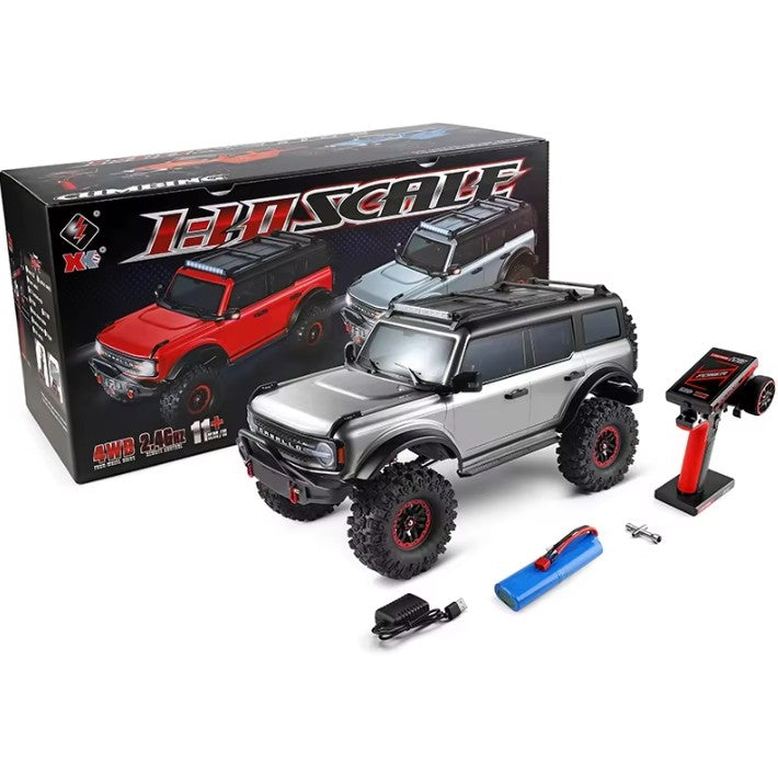 WL Toys Ford Bronco escala 1/10 4x4 crawler Plomo