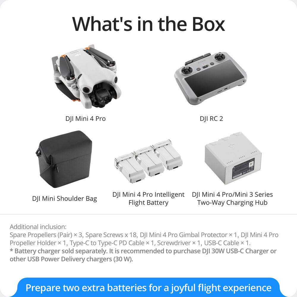 DJI Mini 4 Pro Fly More Combo control RC2