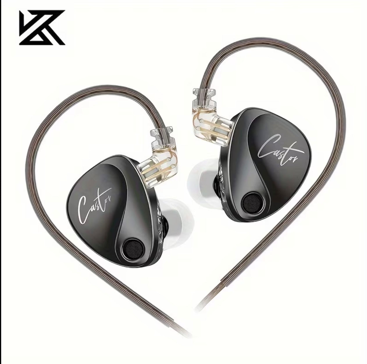 AUDIFONOS KZ CASTOR BASS BLACK