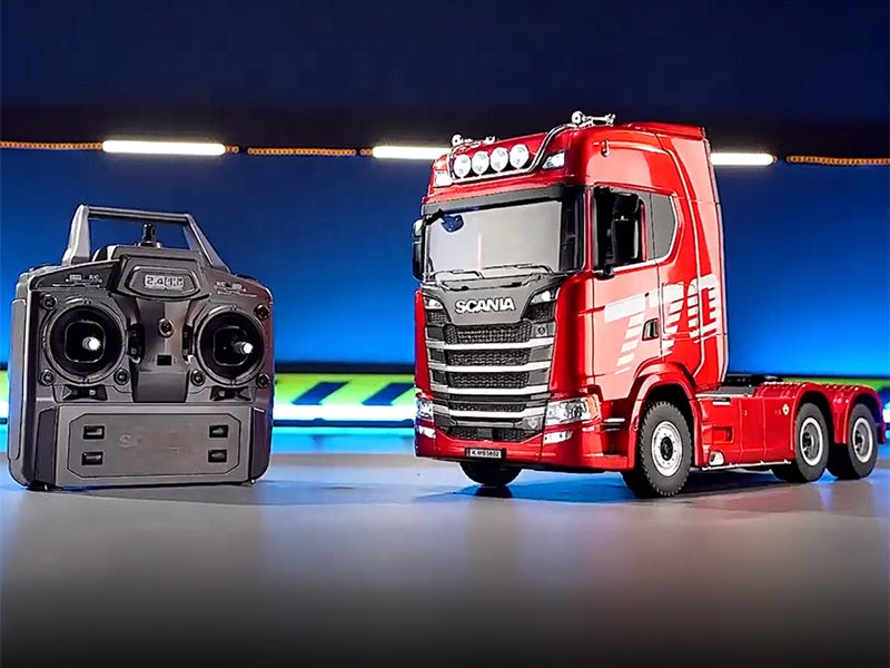 Huina Scania 770S V8 RC Camión de Remolque 1/18 con Luces y Sonido