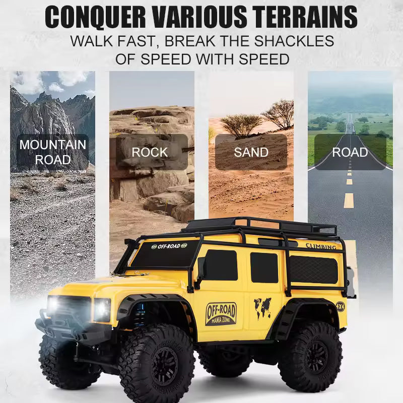 HB Land Rover Defender Crawler escala 1/10 4x4 RC Gray