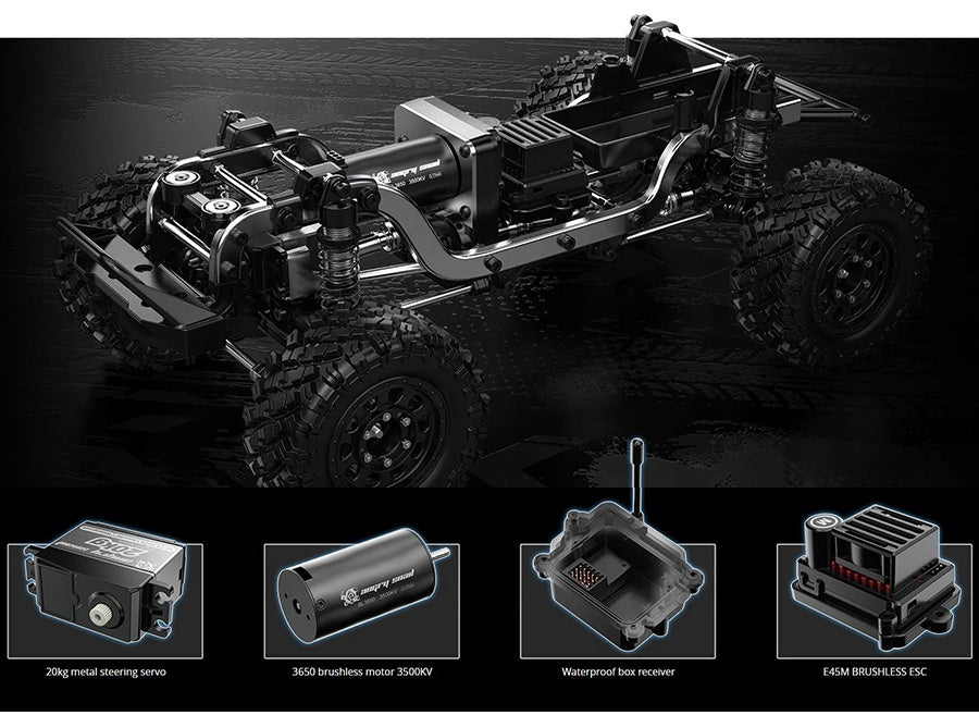 MJX H12Y Jeep escala 1/12 4x4 Crawler