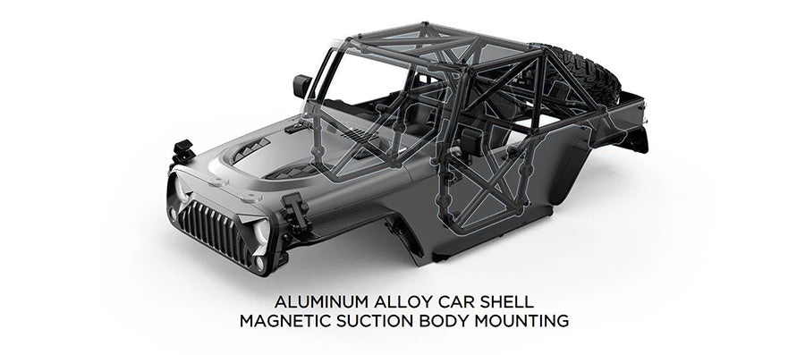 MJX H12Y Jeep escala 1/12 4x4 Crawler