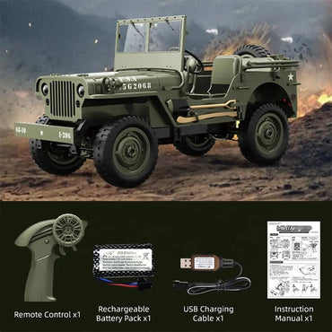 JJRC 1941 Jeep Willys MB Militar 1/10 4x4 Crawler