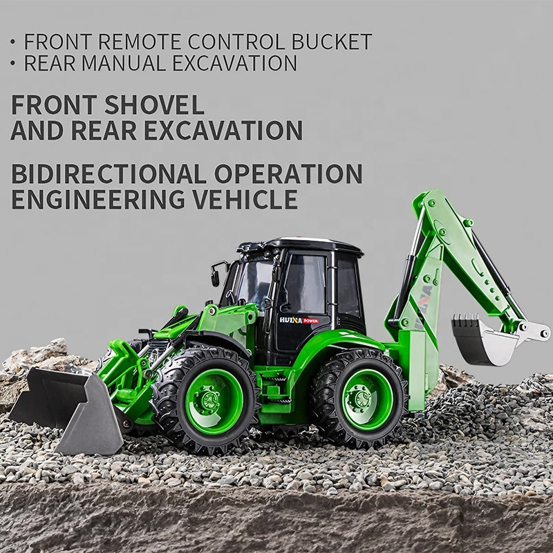 Huina Retroexcavadora Eléctrica RC escala 1/14 con sonido y luz
