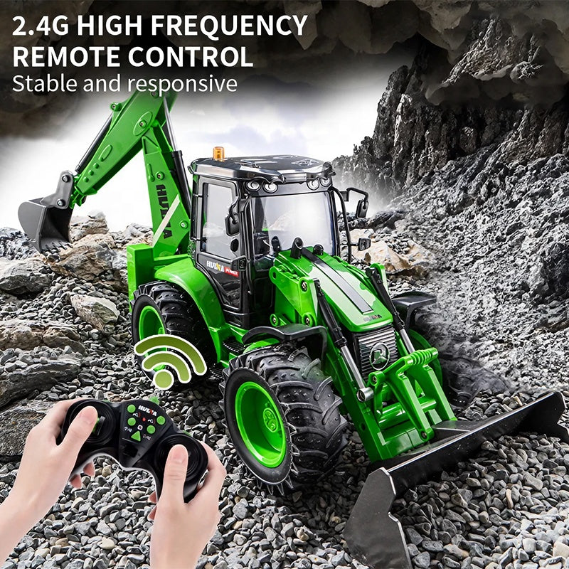 Huina Retroexcavadora Eléctrica RC escala 1/14 con sonido y luz