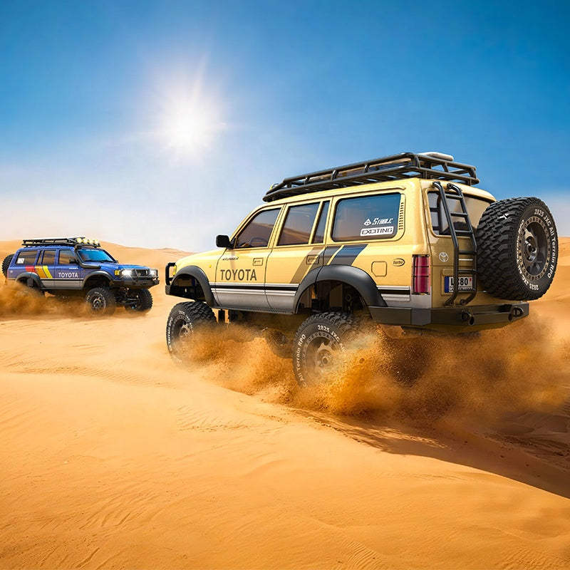 JXC Toyota Land Cruiser LC80 4Runner escala 1/12 4x4 Crawler Cream