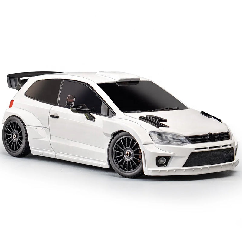 LDRC Volkswagen Polo escala 1/28 RC Drift 4WD White