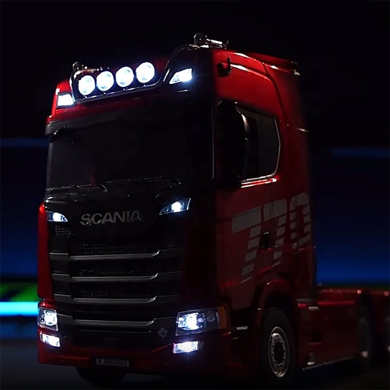 Huina Scania 770S V8 RC Camión de Remolque 1/18 con Luces y Sonido