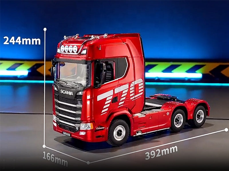 Huina Scania 770S V8 RC Camión de Remolque 1/18 con Luces y Sonido