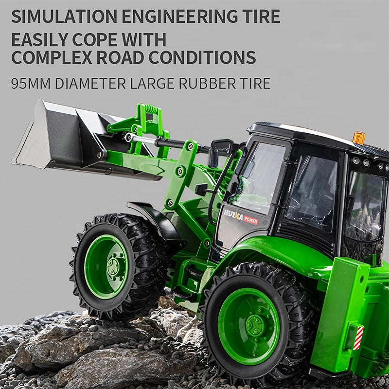 Huina Retroexcavadora Eléctrica RC escala 1/14 con sonido y luz