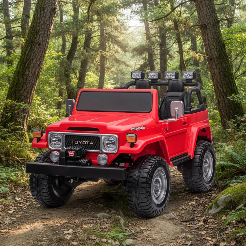 Toyota Land Cruiser FJ40 4x4 eléctrico para niños Red