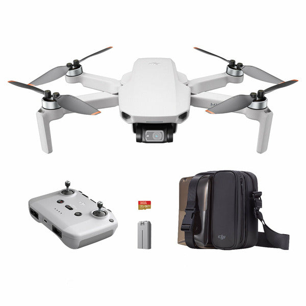DJI Mini 2 Aerial Camera Bundle con 2 baterías, bolso de transporte y micro SD