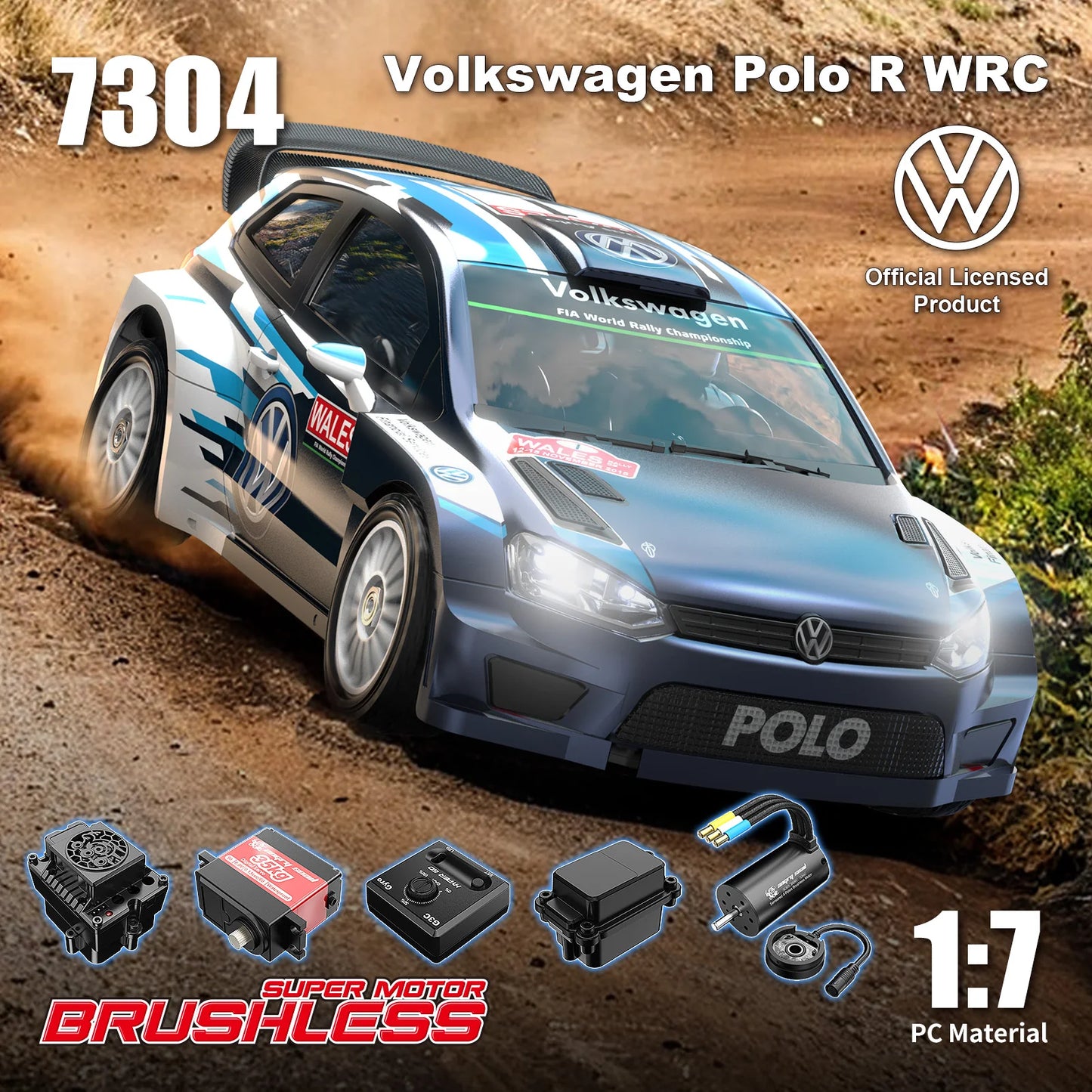 HyperGo Volkswagen Polo escala 1/16 4x4 Brushless